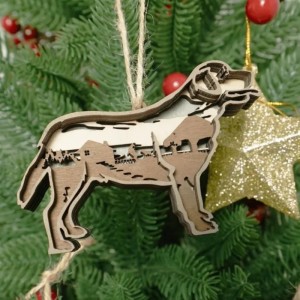 Maisiú déantúsáin adhmaid 3D puppy